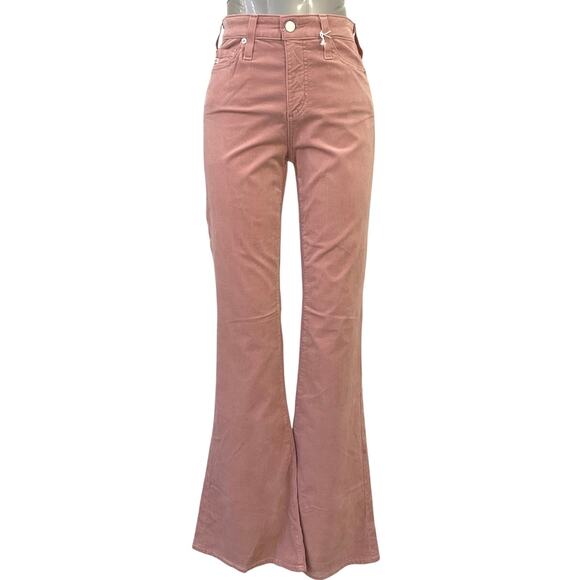 Ag Adriano Goldschmied Pants - NWT Adriano Goldschmied The Quinn High Rise Flare Pants Women's Size 25 Pink
